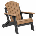 Silla Adirondack 83 x 74 x 98 cm de madera marrón y negro para exterior
